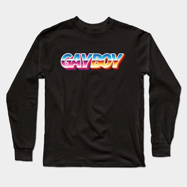 Gay Boy Long Sleeve T-Shirt by Sthickers